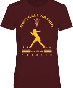 Arizona State Sun Devils T-Shirt - Arizona State Softball Nation Sun Devil Chapter, Arizona State Sun Devils NCAA Sweatshirts, Hoodie, Shirt Gifts for Fans