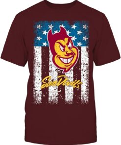Arizona State Sun Devils T-Shirt - Arizona State University American Sparky, Arizona State Sun Devils NCAA Sweatshirts, Hoodie, Shirt Gifts for Fans