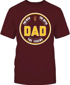 Arizona State Sun Devils T-Shirt - Dad The Legend Team, Arizona State Sun Devils NCAA Sweatshirts, Hoodie, Shirt Gifts for Fans
