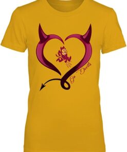Arizona State Sun Devils T-Shirt - Devils Heart, ASU Hoodie, Sweatshirt, Shirt Full Size Gifts for NCAA Fans