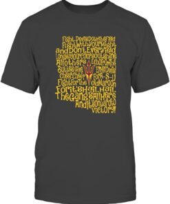 Arizona State Sun Devils T-Shirt - Fight Song Inside State Map, Arizona State Sun Devils NCAA Sweatshirts, Hoodie, Shirt Gifts for Fans