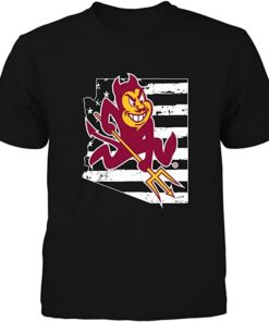 Arizona State Sun Devils T-Shirt Logo State Nation Flag, Arizona State Sun Devils NCAA Sweatshirts, Hoodie, Shirt Gifts for Fans