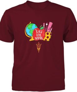 Arizona State Sun Devils T-Shirt - Teach Love Inspire Things Hand Drawn, Arizona State Sun Devils NCAA Sweatshirts, Hoodie, Shirt Gifts for Fans