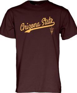 Arizona State T-Shirt Cursive, ASU Hoodie, Sweatshirt, Shirt Full Size Gifts for NCAA Fans