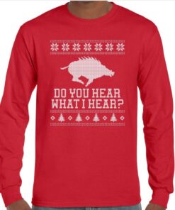 Arkansas Christmas Shirt, Hogs, Holiday Shirt, Ugly Christmas Sweater, Christmas Sweater, University of Arkansas Hoodie