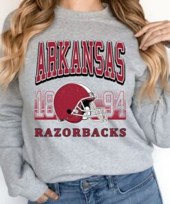 Arkansas Crewneck Sweatshirt, Vintage Arkansas Football Sweatshirt, University Football Fan Shirt