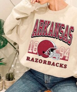 Arkansas Crewneck Sweatshirt, Vintage Arkansas Football Sweatshirt, University Football Fan Shirt