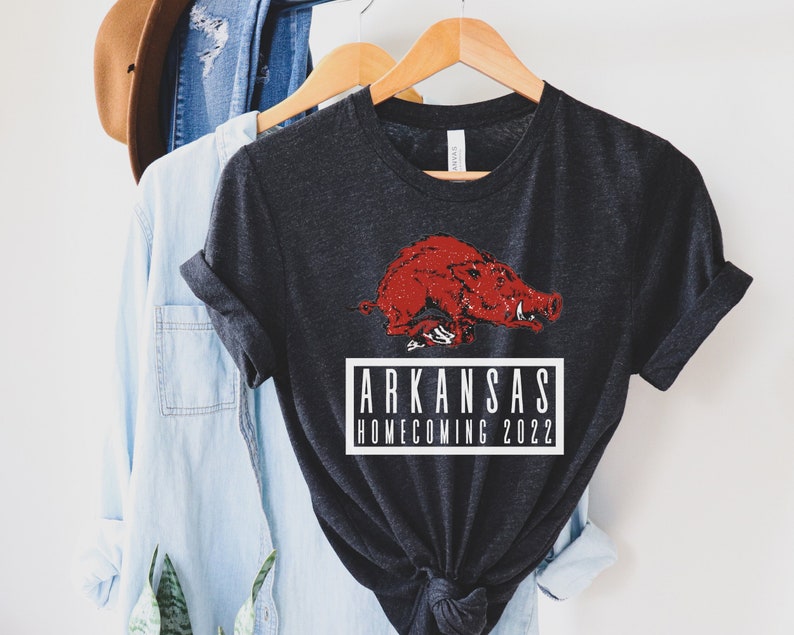 Arkansas Homecoming Shirt, Arkansas Football Shirt, Razorback Football Tshirt, Arkansas Razorbacks Tee, Woo Pig Sooie Tee Shirt, Go Hogs Tee, Sweatshirt, Hoodie
