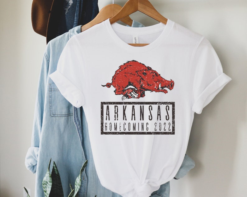 Arkansas Homecoming Shirt, Arkansas Football Shirt, Razorback Football Tshirt, Arkansas Razorbacks Tee, Woo Pig Sooie Tee Shirt, Go Hogs Tee, Sweatshirt, Hoodie