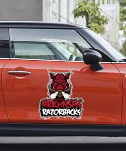 Arkansas Razorback Hogs NCAA Vinyl Decals Sticker For Car Truck Door And Windows Gifts For Fans