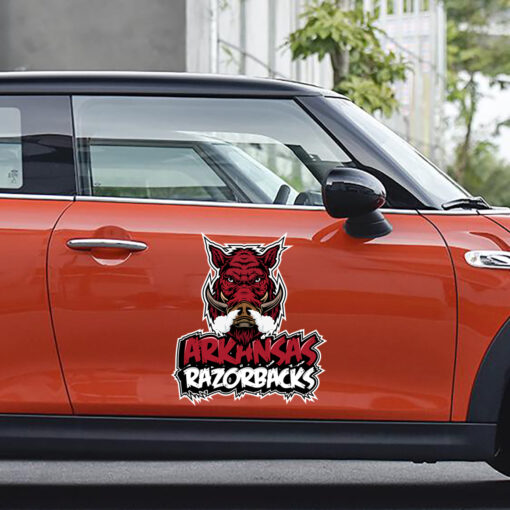 Arkansas Razorback Hogs NCAA Vinyl Decals Sticker For Car Truck Door And Windows Gifts For Fans