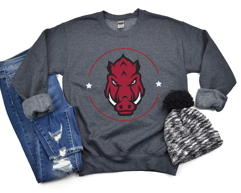 Arkansas Razorback Sweatshirt, University of Arkansas Crewneck, Arkansas Pullover, Razorbacks Sweater, Woo Pig Sooie Sweatshirt, Go Hogs Tee, Hoodie