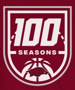 Arkansas Razorbacks 100 Seasons Basketball Fleece Crew Cardinal, Hogs Shirt Gifts For Razorbacks Fans, Arkansas Razorbacks Hoodie