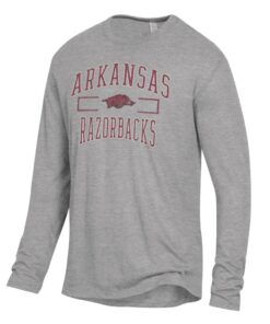 Arkansas Razorbacks Alternative Apparel The Keeper Long Sleeve T-Shirt, Hogs Shirt Gifts For Razorbacks Fans, Arkansas Razorbacks Hoodie