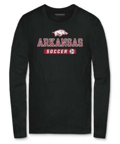 Arkansas Razorbacks Corner Kick Unisex Long Sleeve T-Shirt, Hogs Shirt Gifts For Razorbacks Fans, Arkansas Razorbacks Hoodie