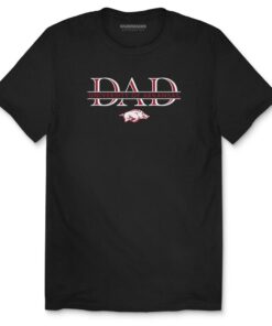 Arkansas Razorbacks Dad Engraved Unisex Short Sleeve T-Shirt, Hogs Shirt Gifts For Razorbacks Fans, Arkansas Razorbacks Hoodie