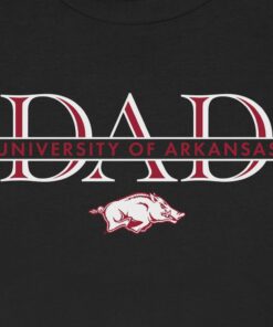 Arkansas Razorbacks Dad Engraved Unisex Short Sleeve T-Shirt, Hogs Shirt Gifts For Razorbacks Fans, Arkansas Razorbacks Hoodie
