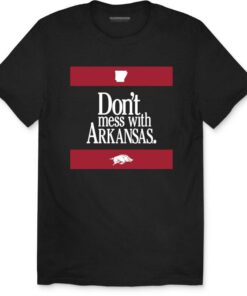 Arkansas Razorbacks Don't Mess With Arkansas Unisex Short Sleevet-Shirt, Hogs Shirt Gifts For Razorbacks Fans, Arkansas Razorbacks Hoodie