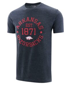 Arkansas Razorbacks Est Circle Unisex Sueded Short Sleeve T-Shirt Dark, Hogs Shirt Gifts For Razorbacks Fans, Arkansas Razorbacks Hoodie