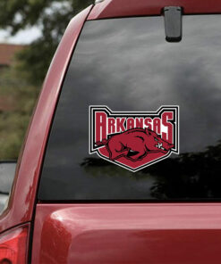 Arkansas Razorbacks Full Color Car Vinyl Decal Sticker For Door And Windows NCAA Football Gifts