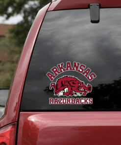 Arkansas Razorbacks Full Color Vinyl Decal For Car Truck Side Door And Window Sticker Gifts For Fans