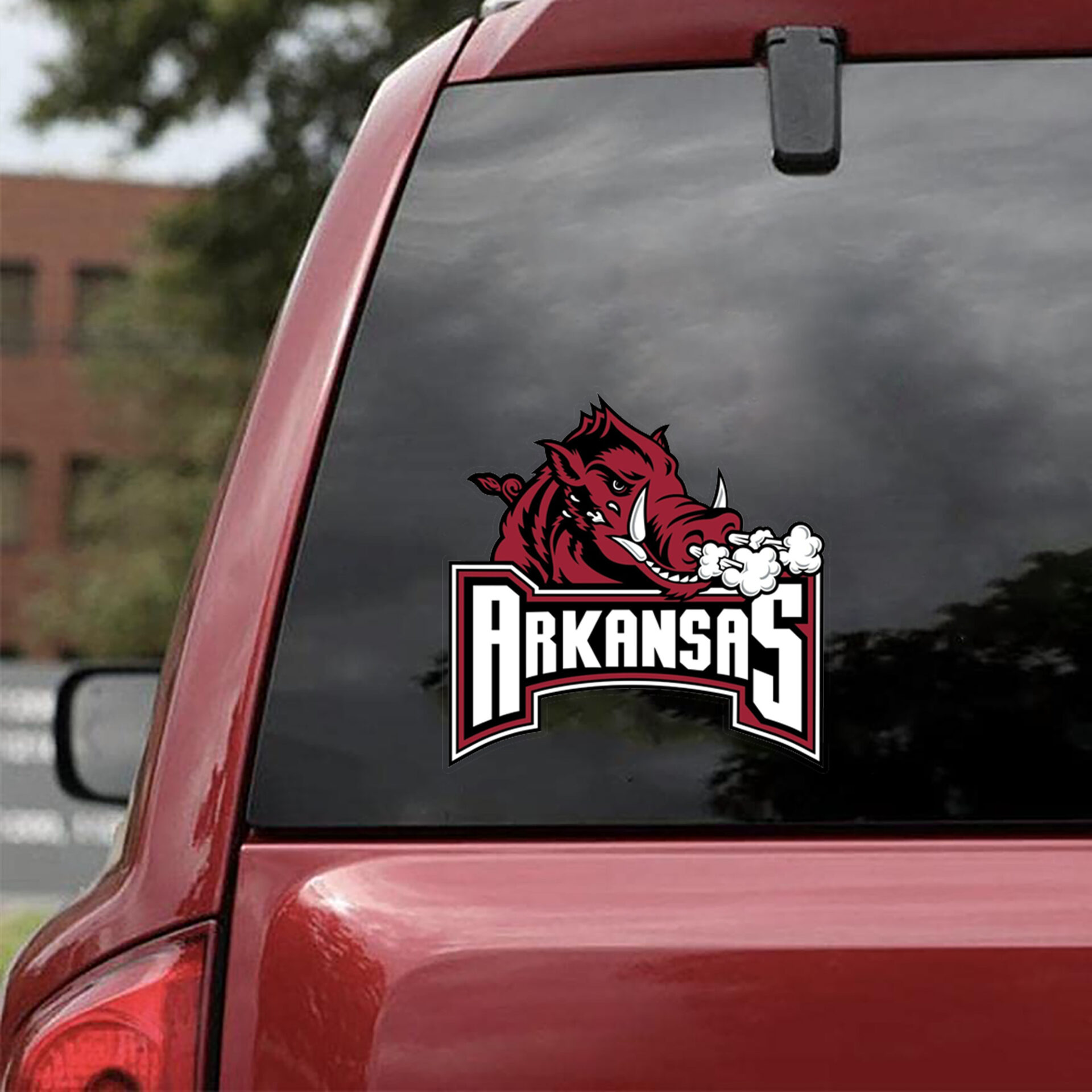 Arkansas Razorbacks Full Color Vinyl Decal Stickers For Truck car Door ...