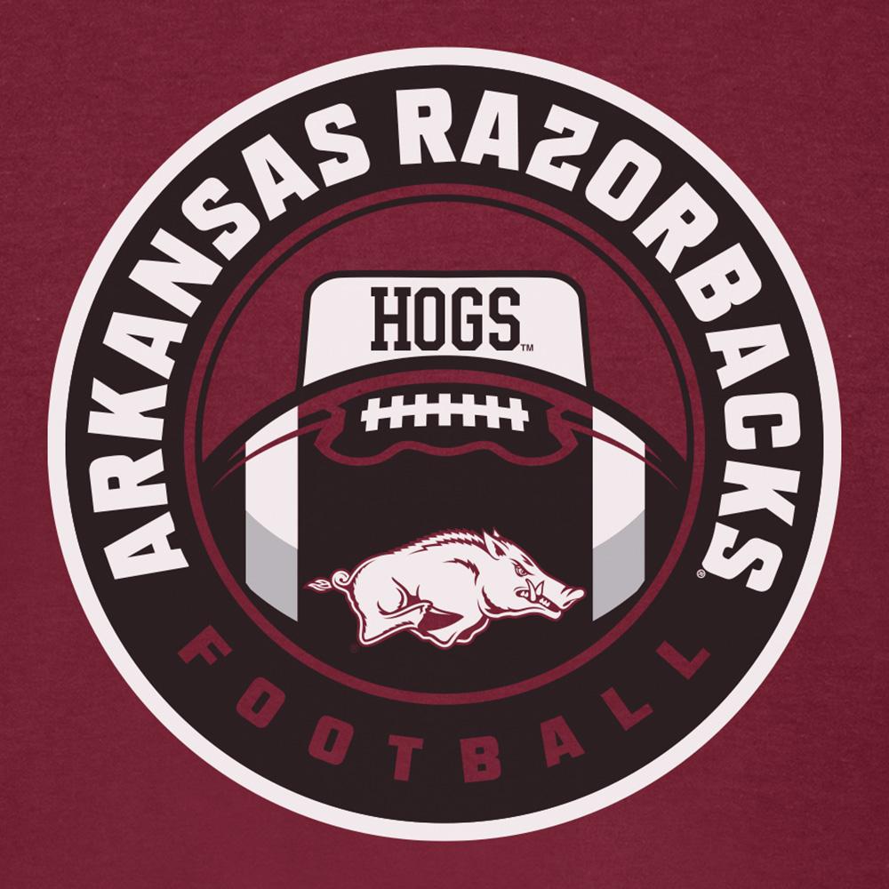 Arkansas Razorbacks Game Ball Football Short Sleeve T-Shirt Cardinal, Hogs Shirt Gifts For Razorbacks Fans, Arkansas Razorbacks Hoodie
