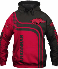 Arkansas Razorbacks Hoodie 3D Pullover and Zip Up Hoodies Gifts for Fans