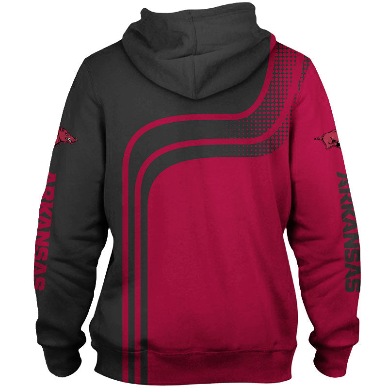 Arkansas Razorbacks Hoodie 3D Pullover and Zip Up Hoodies Gifts for Fans