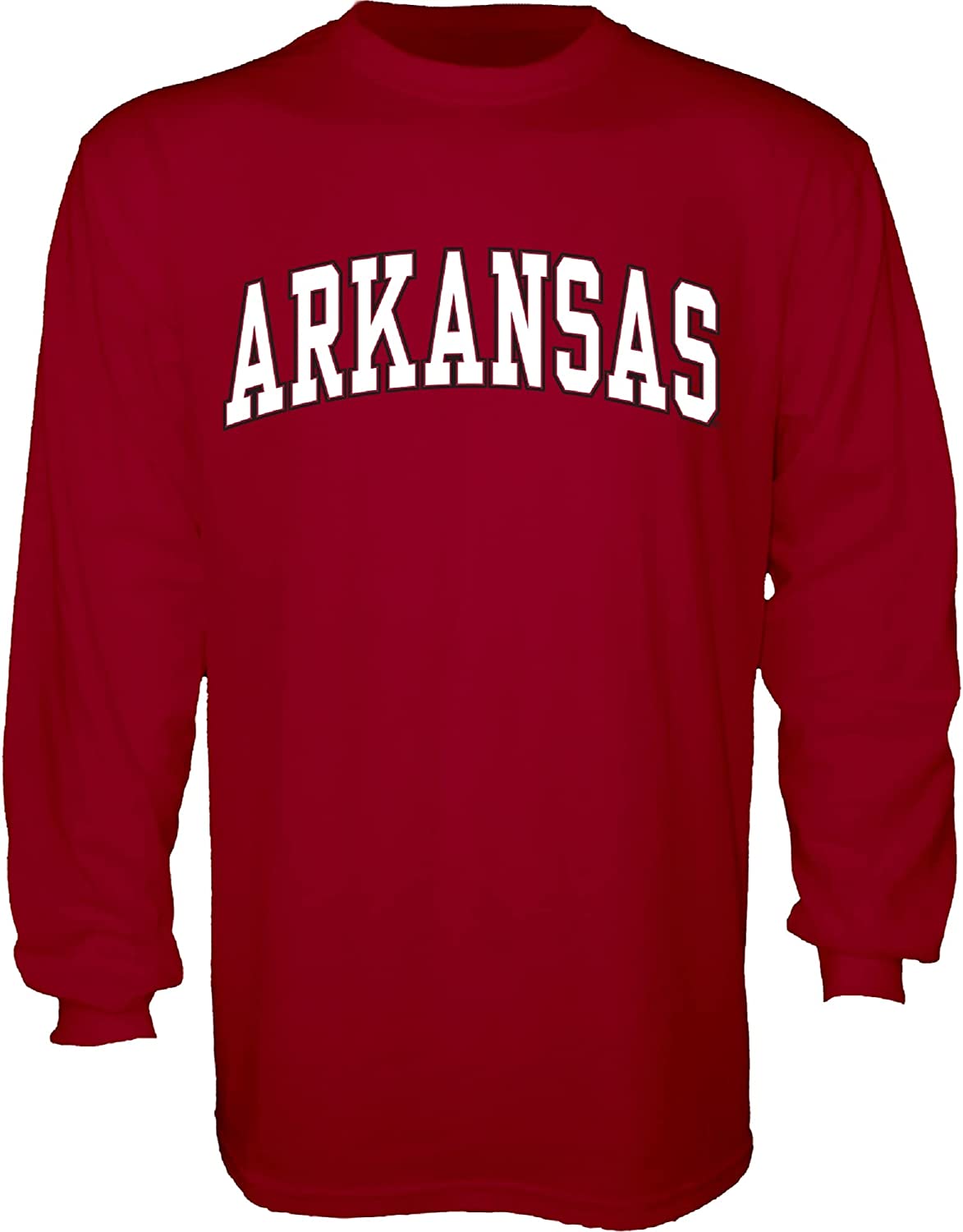 Arkansas Razorbacks Hoodie, Sweatshirt, Shirt Full Size Gifts For NCAA Fans, Arching Team Color Long Sleeve T Shirt