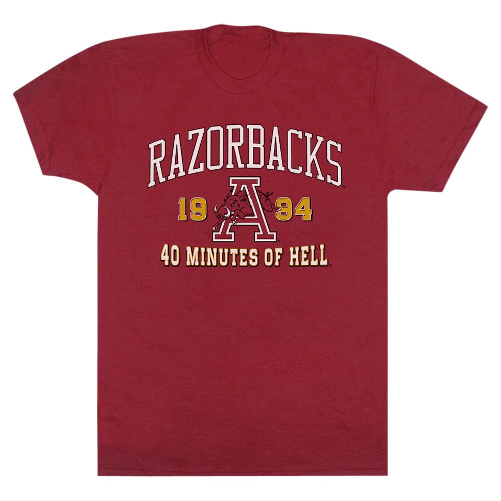 Arkansas Razorbacks Hoodie, Sweatshirt, Shirt Full Size Gifts For NCAA Fans, Arkansas Razorbacks 40 Min Short Sleeve T-Shirt
