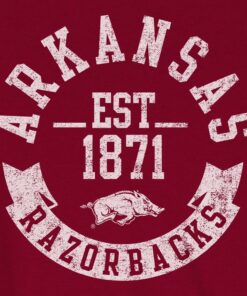 Arkansas Razorbacks Hoodie, Sweatshirt, Shirt Full Size Gifts For NCAA Fans, Arkansas Razorbacks Banner Year Fleece Crew Cardinal