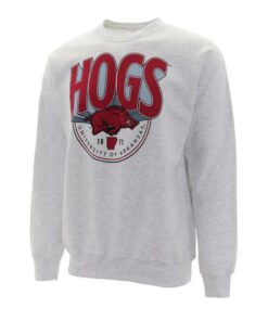 Arkansas Razorbacks Hoodie, Sweatshirt, Shirt Full Size Gifts For NCAA Fans, Arkansas Razorbacks Billboard Text Crew Sweatshirt