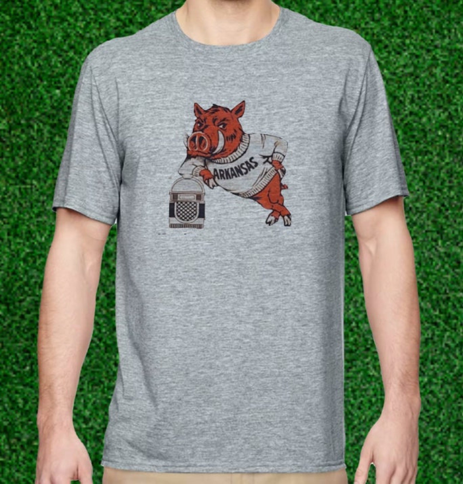 Arkansas Razorbacks Hoodie, Sweatshirt, Shirt Full Size Gifts For NCAA Fans, Arkansas Razorbacks Jukebox Shirt