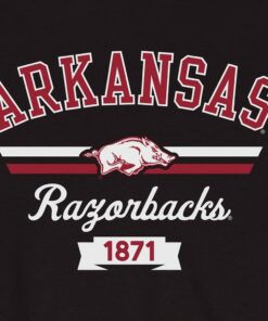 Arkansas Razorbacks Hoodie, Sweatshirt, Shirt Full Size Gifts For NCAA Fans, Arkansas Razorbacks Old School Stripes Fleece Crew
