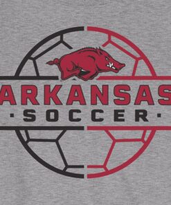 Arkansas Razorbacks Hoodie, Sweatshirt, Shirt Full Size Gifts For NCAA Fans, Arkansas Razorbacks Soccer Ball Grid Unisex Fleece Crew