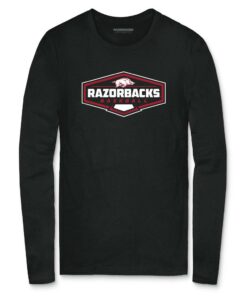 Arkansas Razorbacks Hoodie, Sweatshirt, Shirt Full Size Gifts For NCAA Fans, Arkansas Razorbacks The Dish Unisex Long Sleeve T-Shirt