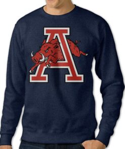 Arkansas Razorbacks Hoodie, Sweatshirt, Shirt Full Size Gifts For NCAA Fans, Ausin Crew Neck Sweatshirts University of Arkansas
