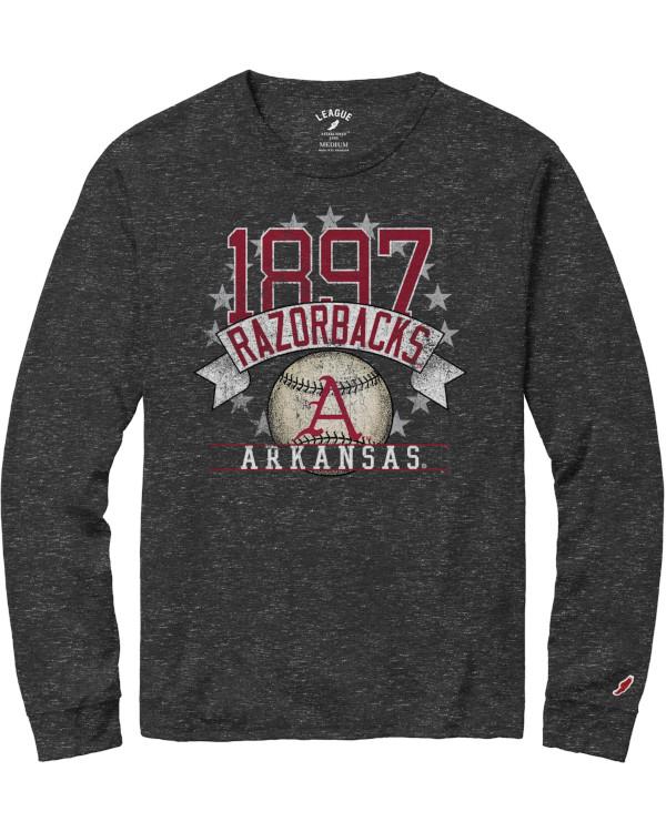 Arkansas Razorbacks Hoodie, Sweatshirt, Shirt Full Size Gifts For NCAA Fans, Baseball A Triblend Long Sleeve