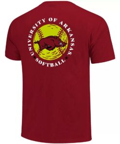 Arkansas Razorbacks Hoodie, Sweatshirt, Shirt Full Size Gifts For NCAA Fans, Cardinal Arkansas Razorbacks Softball Seal T-Shirt