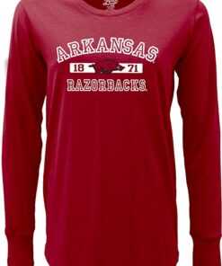 Arkansas Razorbacks Hoodie, Sweatshirt, Shirt Full Size Gifts For NCAA Fans, NCAA Long Sleeve T-Shirt Athletic Team Color