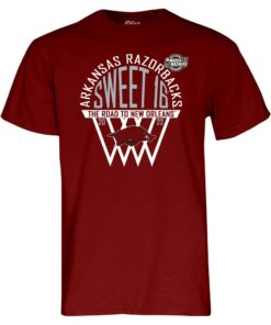 Arkansas Razorbacks NCAA Basketball Sweet 16 Short Sleeve T-Shirt, Hogs Shirt Gifts For Razorbacks Fans, Arkansas Razorbacks Hoodie