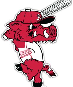 Arkansas Razorbacks NCAA Logo Vinyl Decals Sticker For Car Truck Door And Window Laptop Gift For Fans