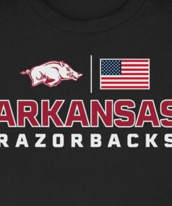 Arkansas Razorbacks Old Glory Unisex Short Sleeve T-Shirt, Hogs Shirt Gifts For Razorbacks Fans, Arkansas Razorbacks Hoodie