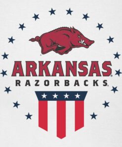Arkansas Razorbacks Patriotic Banner Unisex Short Sleeve T-Shirt, Hogs Shirt Gifts For Razorbacks Fans, Arkansas Razorbacks Hoodie