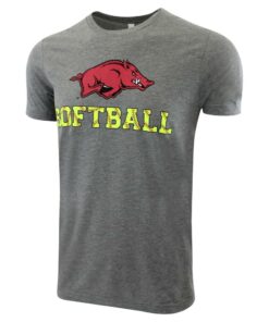 Arkansas Razorbacks Razorback Softball Triblend Short Sleeve T-Shirt, Hogs Shirt Gifts For Razorbacks Fans, Arkansas Razorbacks Hoodie