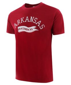 Arkansas Razorbacks Retro Flag Unisex Short Sleeve T-Shirts Cardinal, Hogs Shirt Gifts For Razorbacks Fans, Arkansas Razorbacks Hoodie