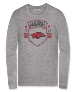 Arkansas Razorbacks Retro Shield Unisex Long Sleeve T-Shirt, Hogs Shirt Gifts For Razorbacks Fans, Arkansas Razorbacks Hoodie