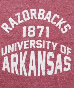 Arkansas Razorbacks Retro Stack Unisex Tri-Blend Short Sleeve T-Shirt Cardinal, Hogs Shirt Gifts For Razorbacks Fans, Arkansas Razorbacks Hoodie