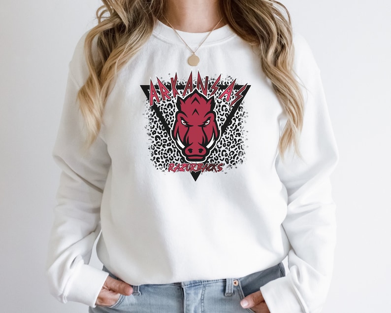 Arkansas Razorbacks Sweatshirt, Arkansas Football Sweatshirt, Arkansas Sweater, Woo Pig Sooie Crewneck, Razorback Football Sweatshirt